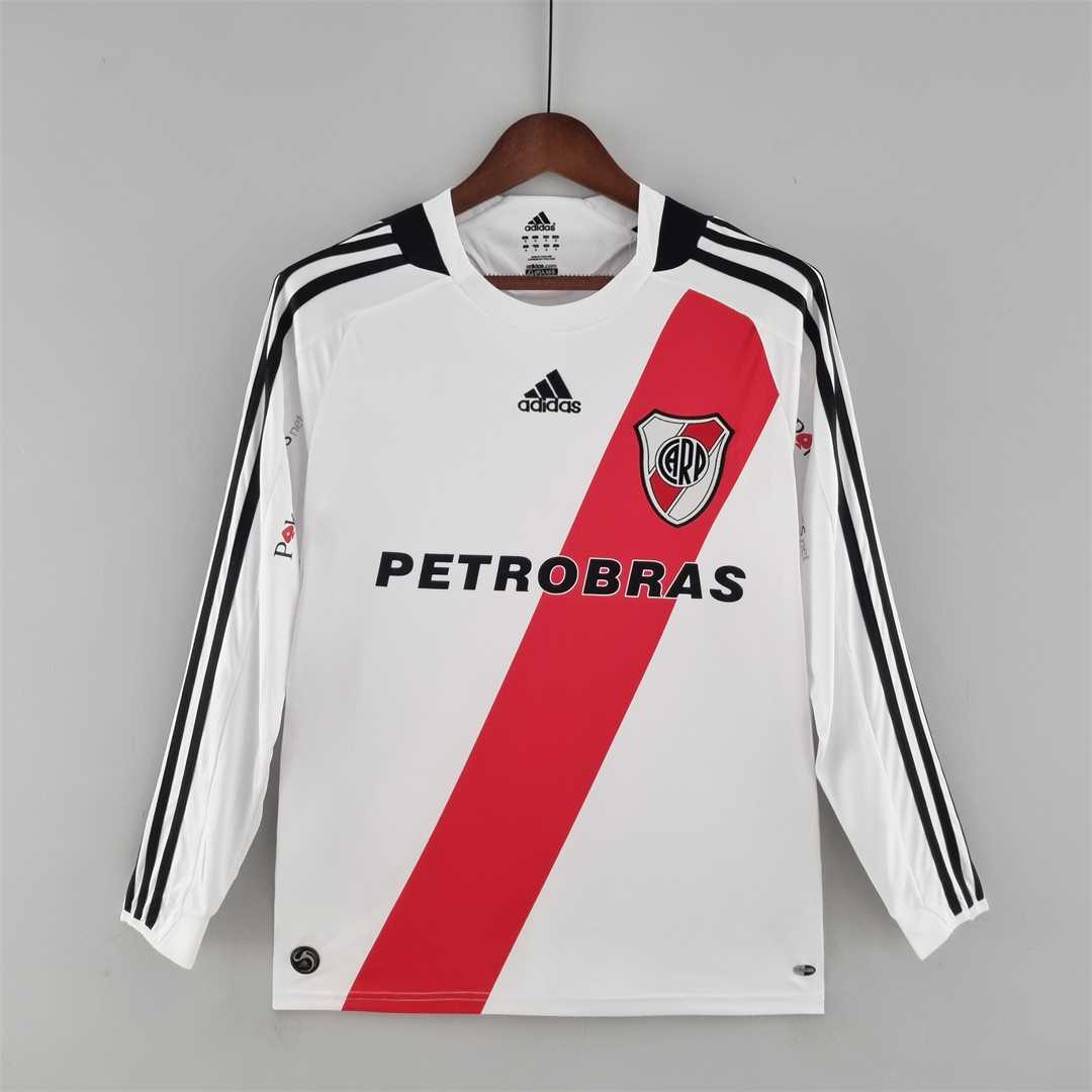 AAA Quality River Plate 09/10 Home Long Soccer Jersey